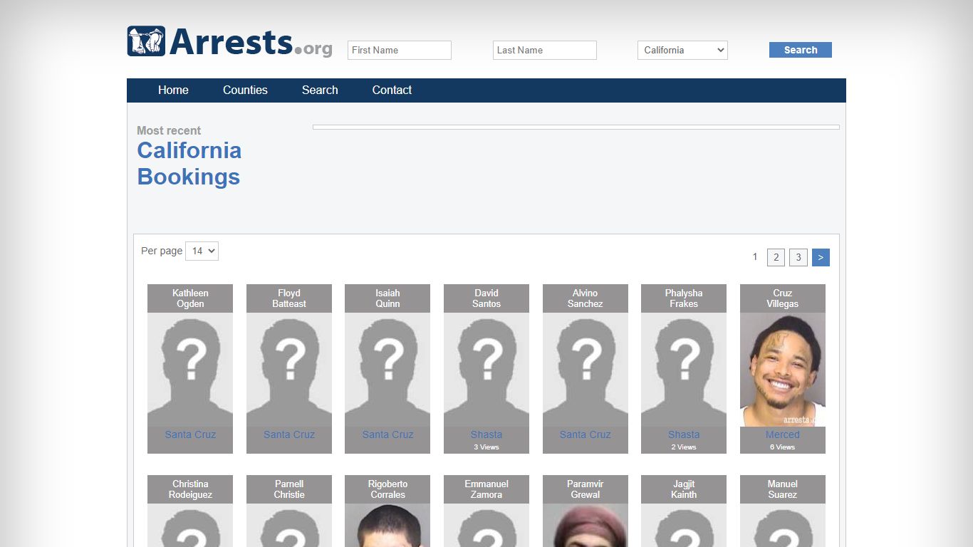 California Arrests and Inmate Search